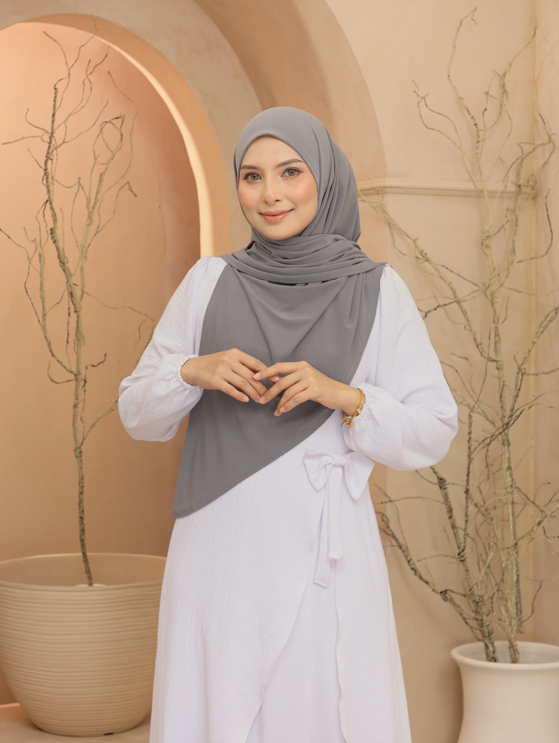 Bawal Lazy Premium Mosscrepe in CoolGrey