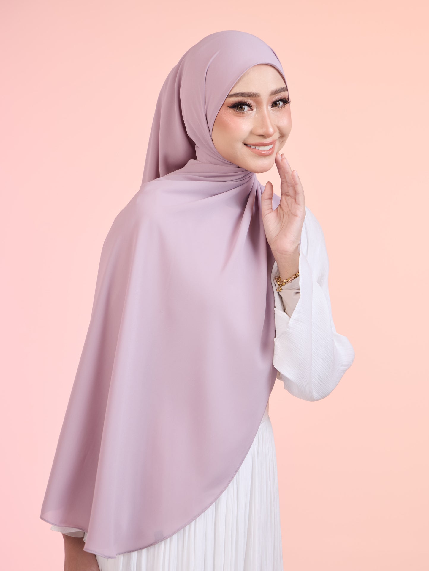 LUNARA Shawl in Dusty Purple