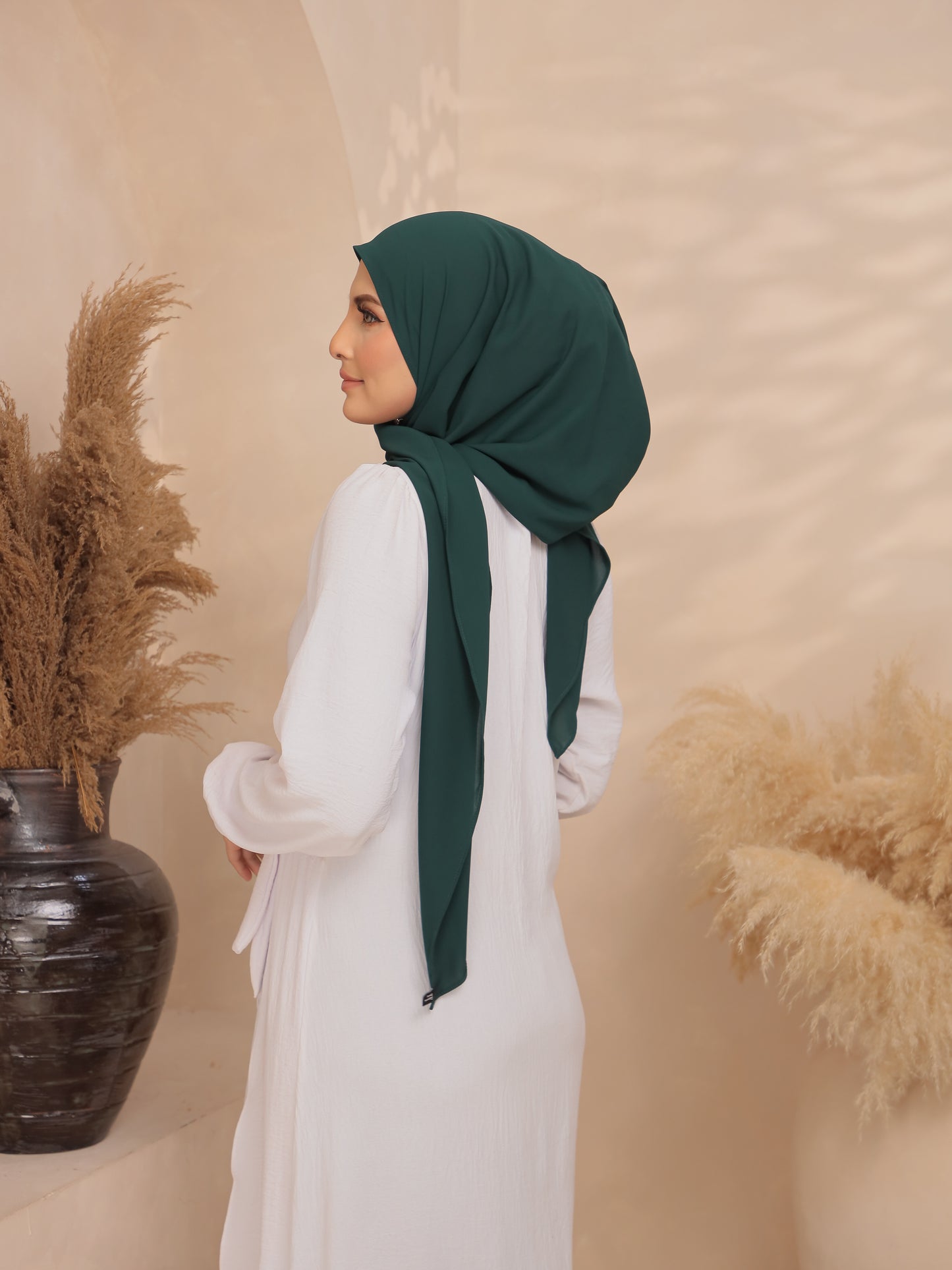Hoodie Chiffon in Emerald