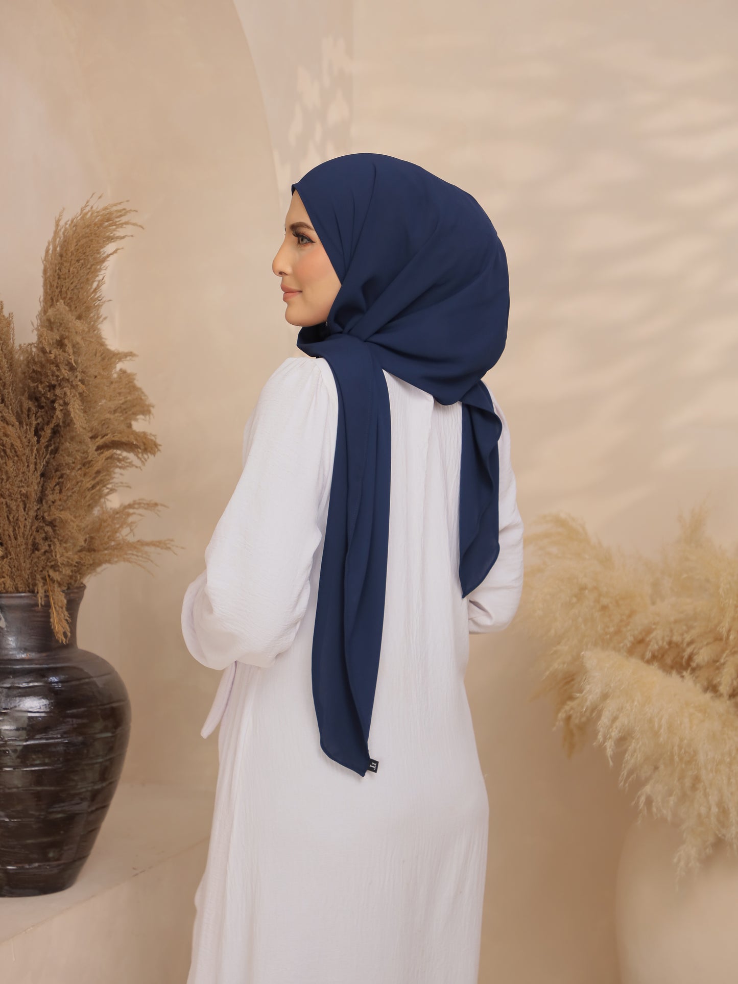 Hoodie Chiffon in Midnight Blue
