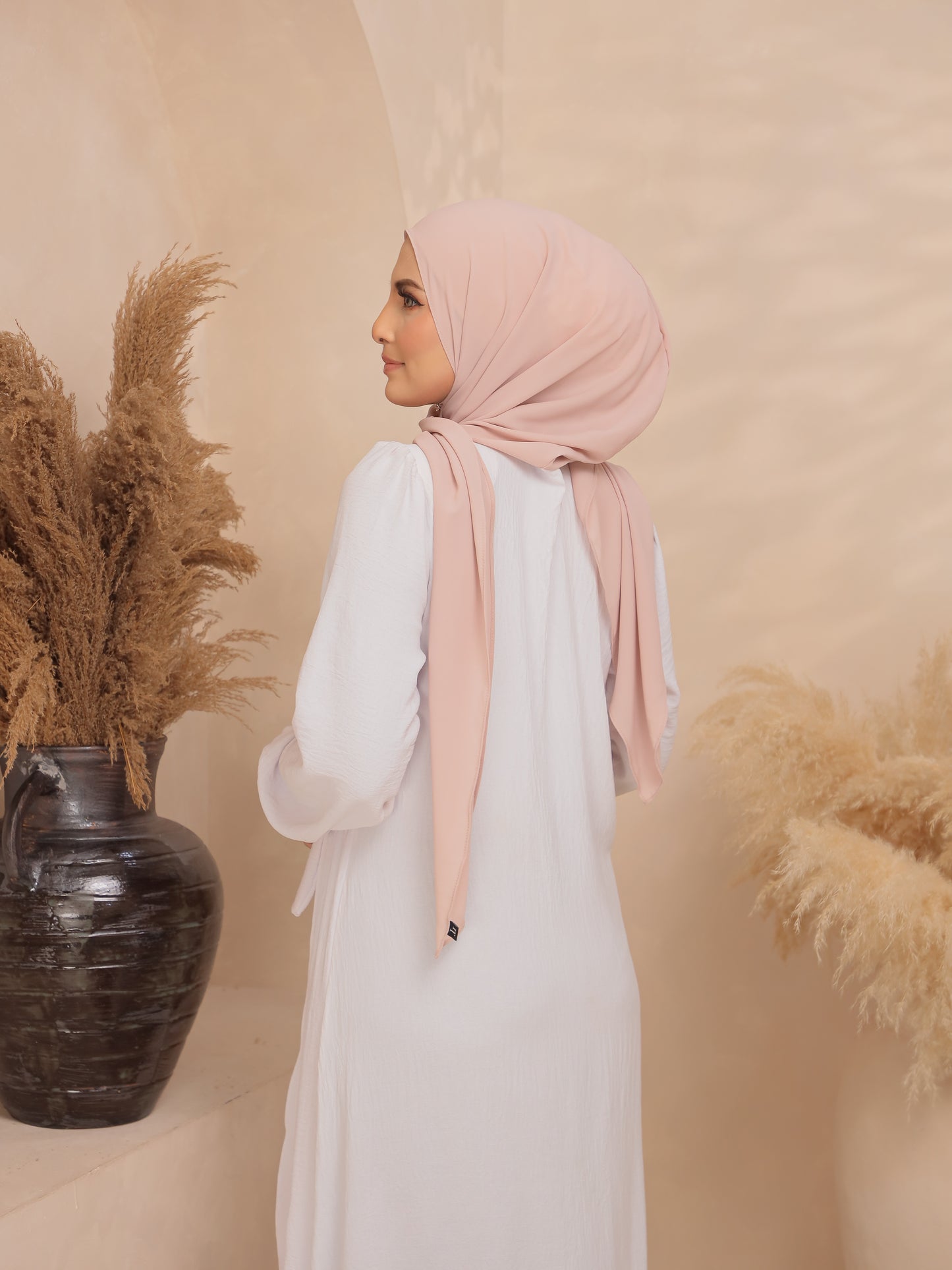 Hoodie Chiffon in RosePink