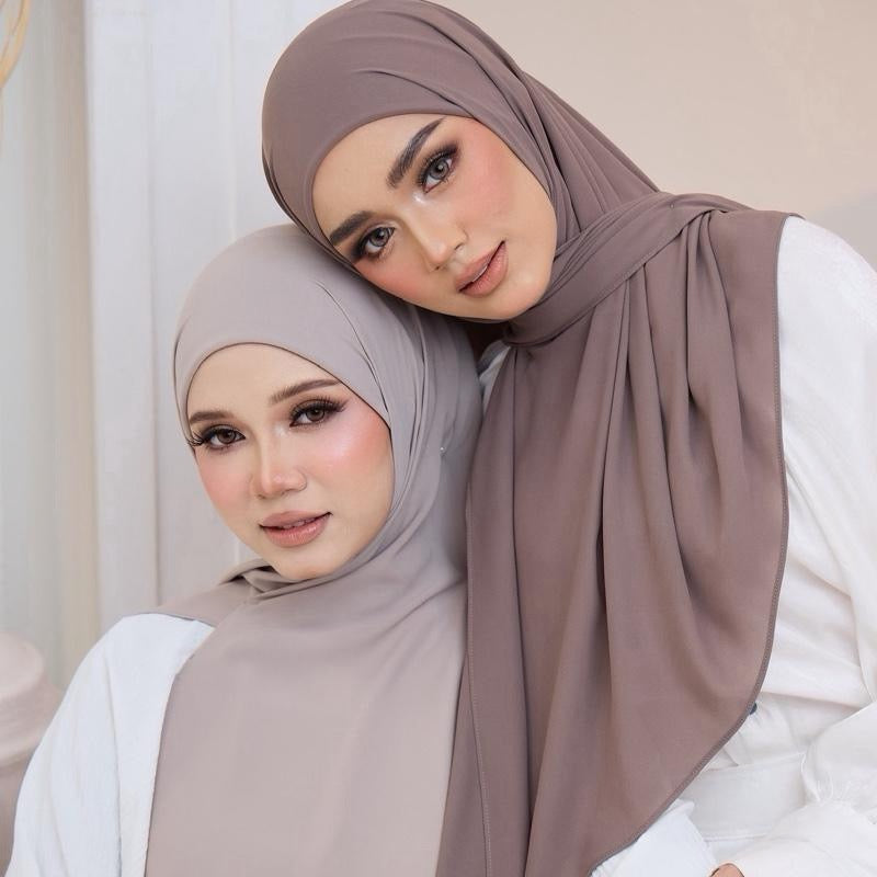 Trishawl Chiffon Luxe 2.0 in AshBrown