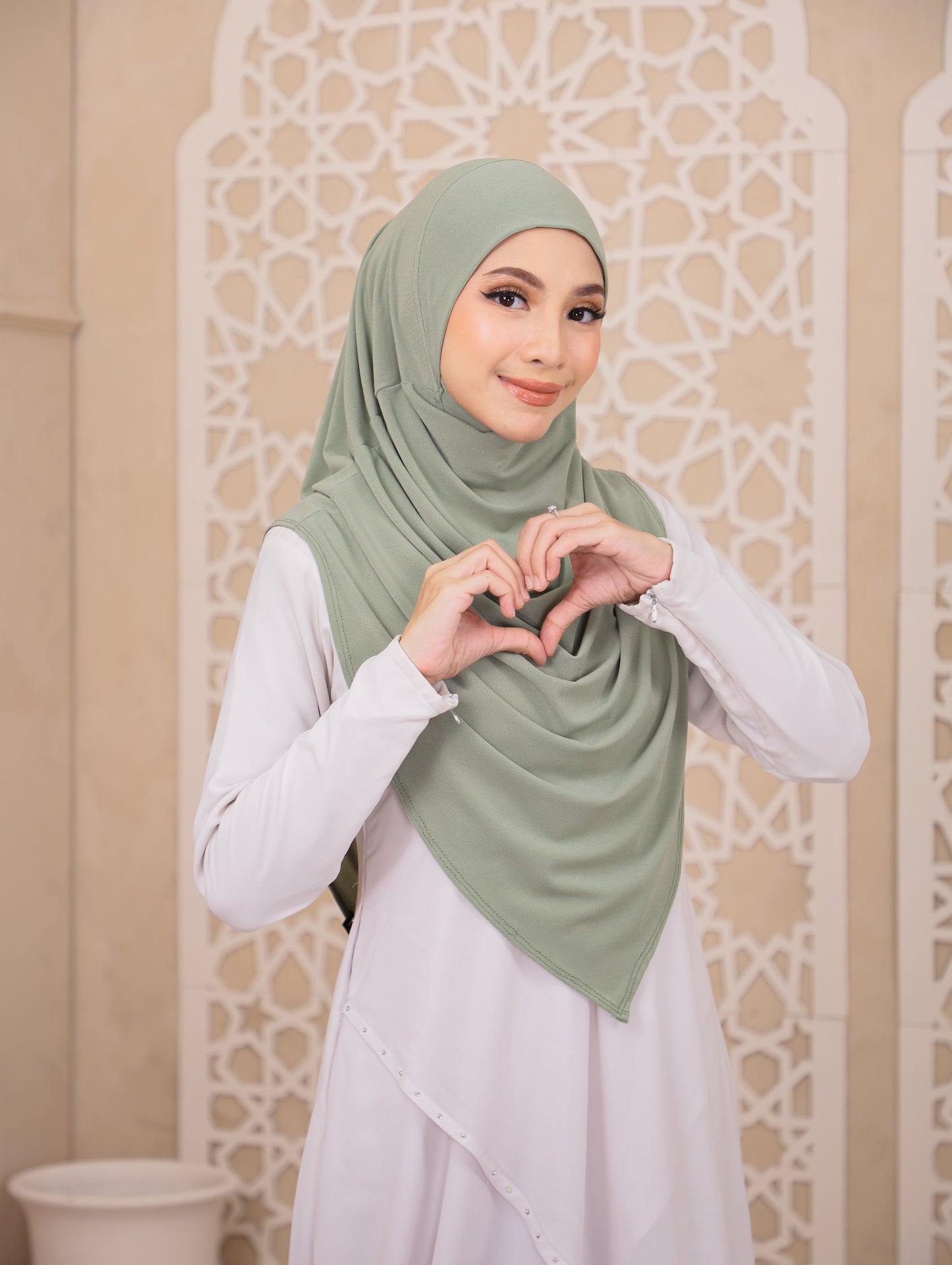 Husna Instant Hijab in Pistachio