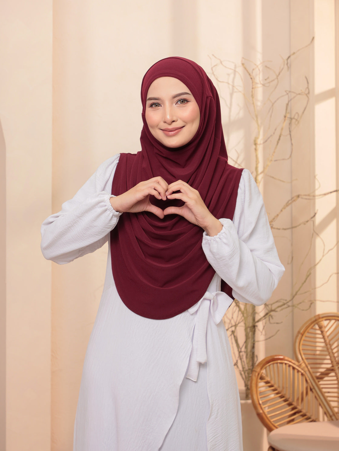 Zoya Labuh in Burgundy