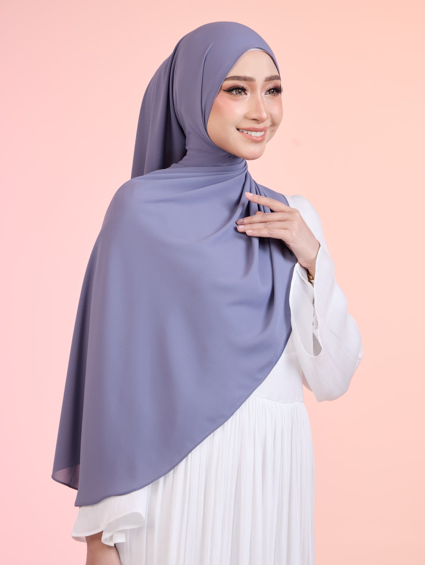 LUNARA Shawl in Powder Blue