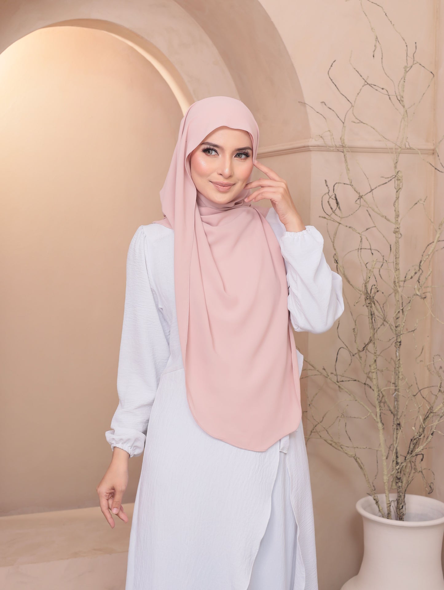 Butterfly Chiffon in Salmon