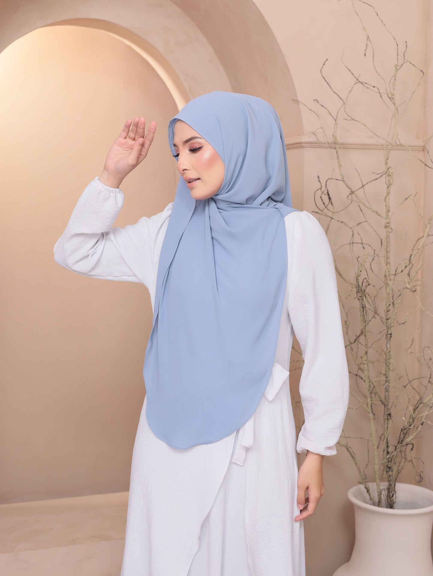 Butterfly Chiffon in PowderBlue