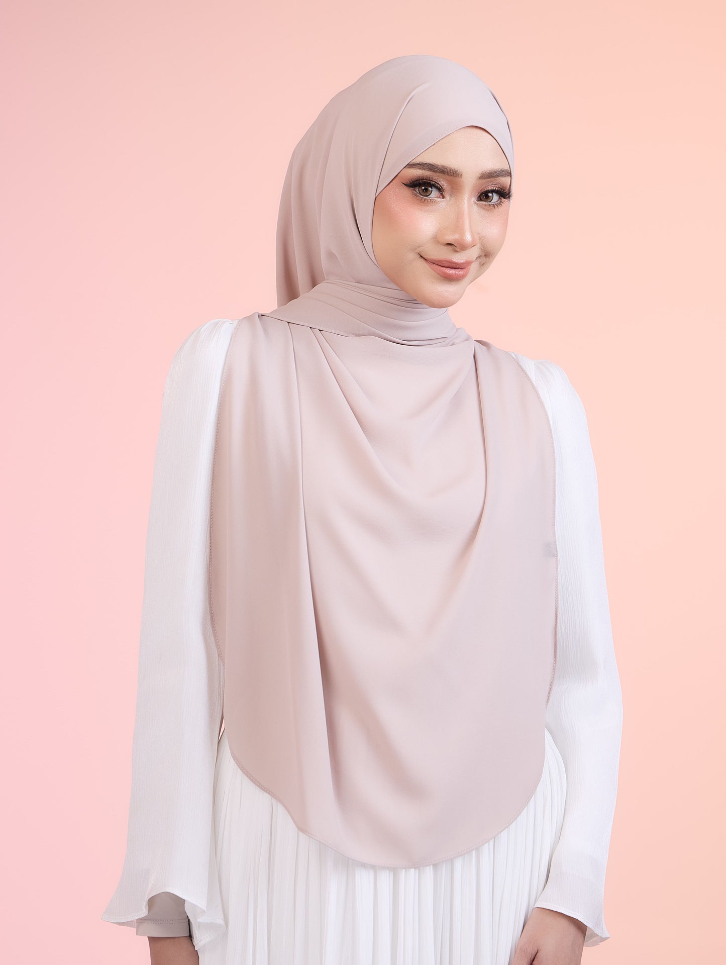 Butterfly Hoodie Shawl in Nude