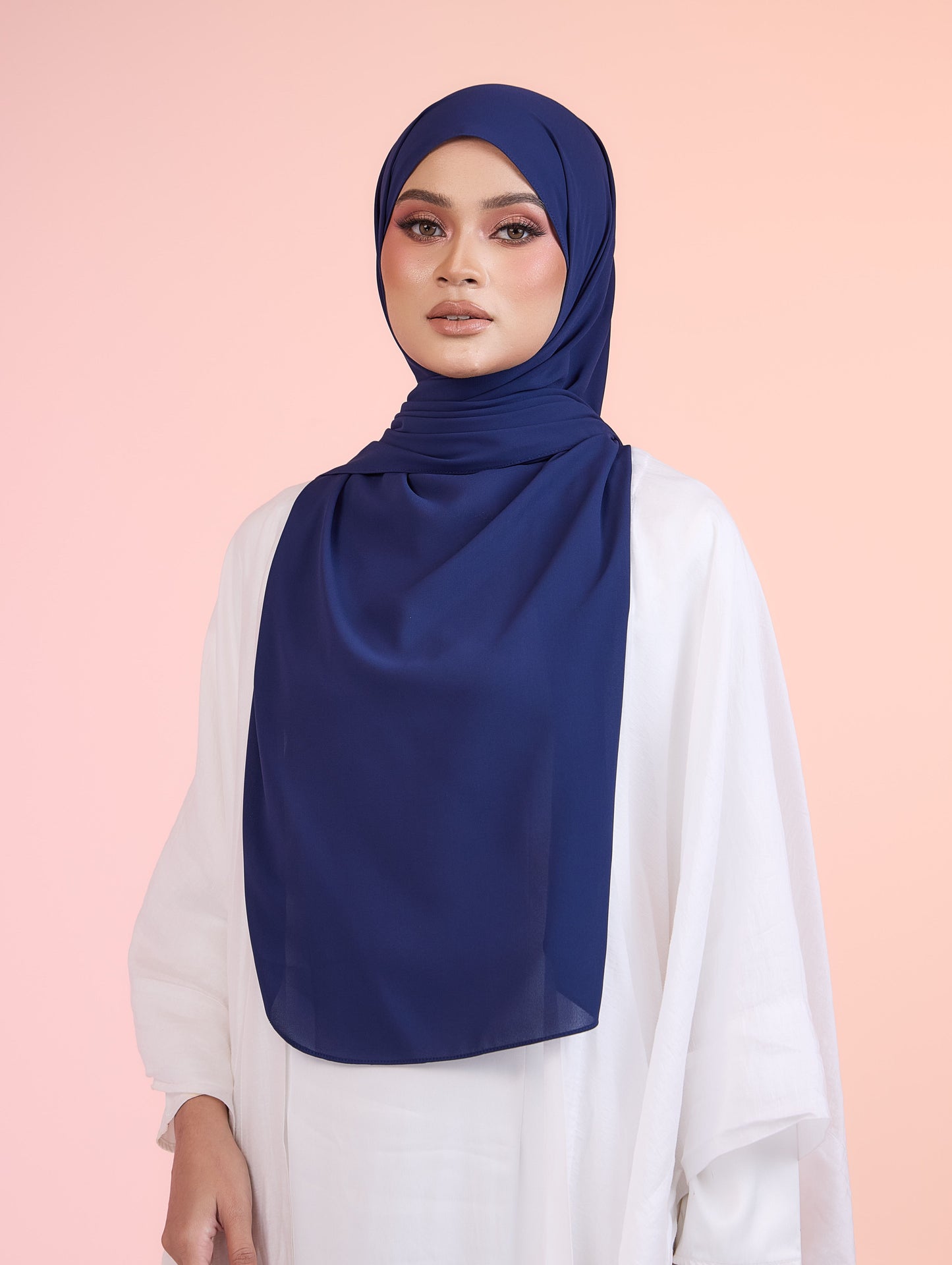 Butterfly Hoodie Shawl in Navy