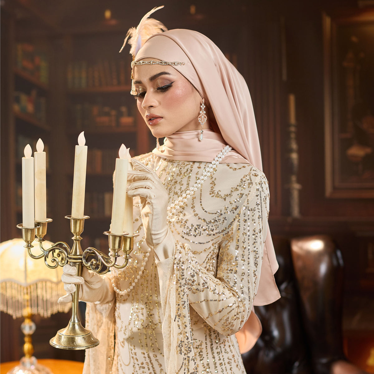 Trishawl Armani Silk in Nude