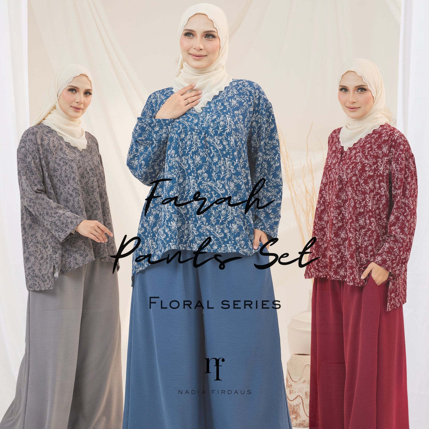 Farah Pants Set (Floral Edition)