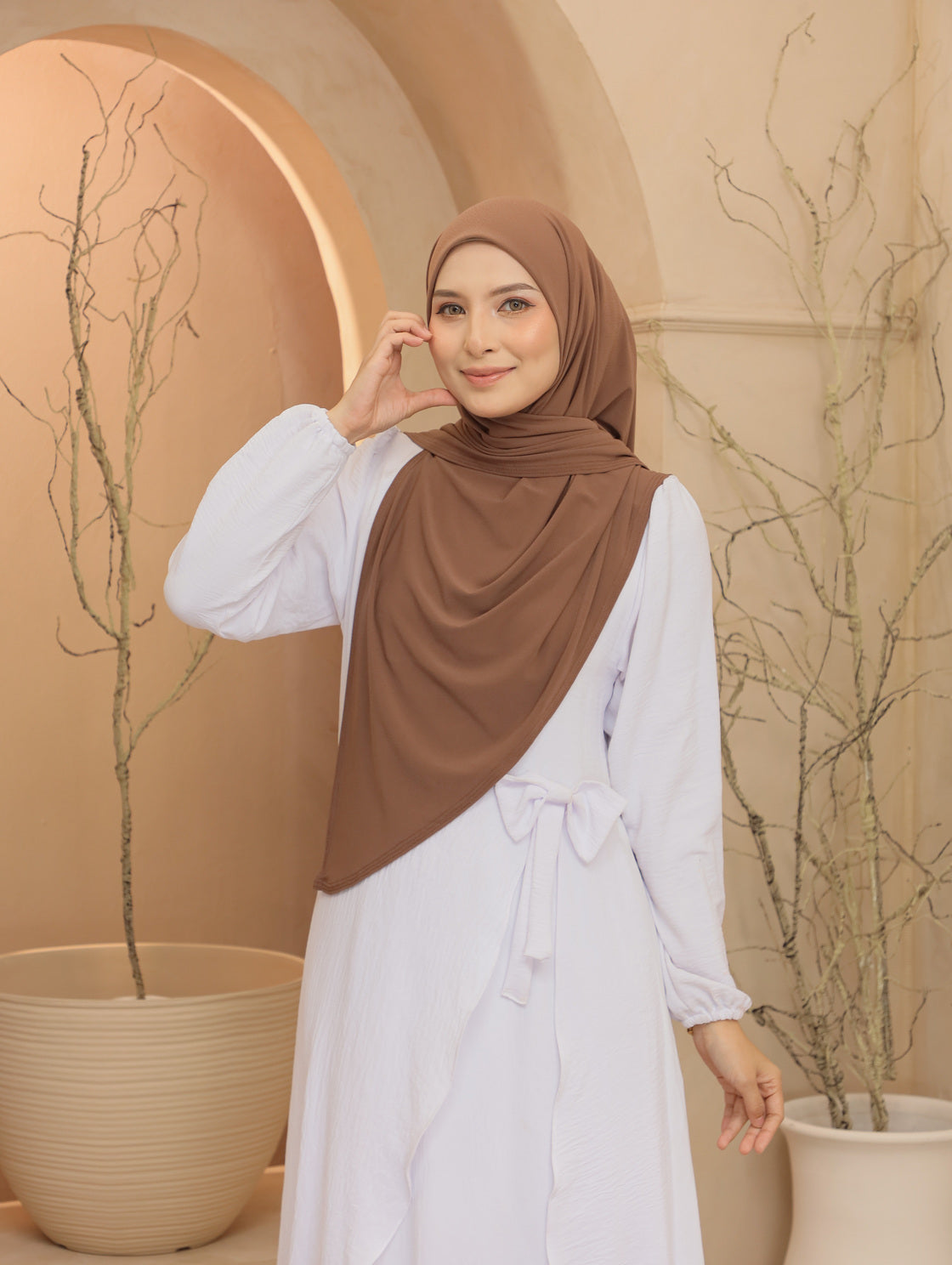 Bawal Lazy Premium Mosscrepe in Coco