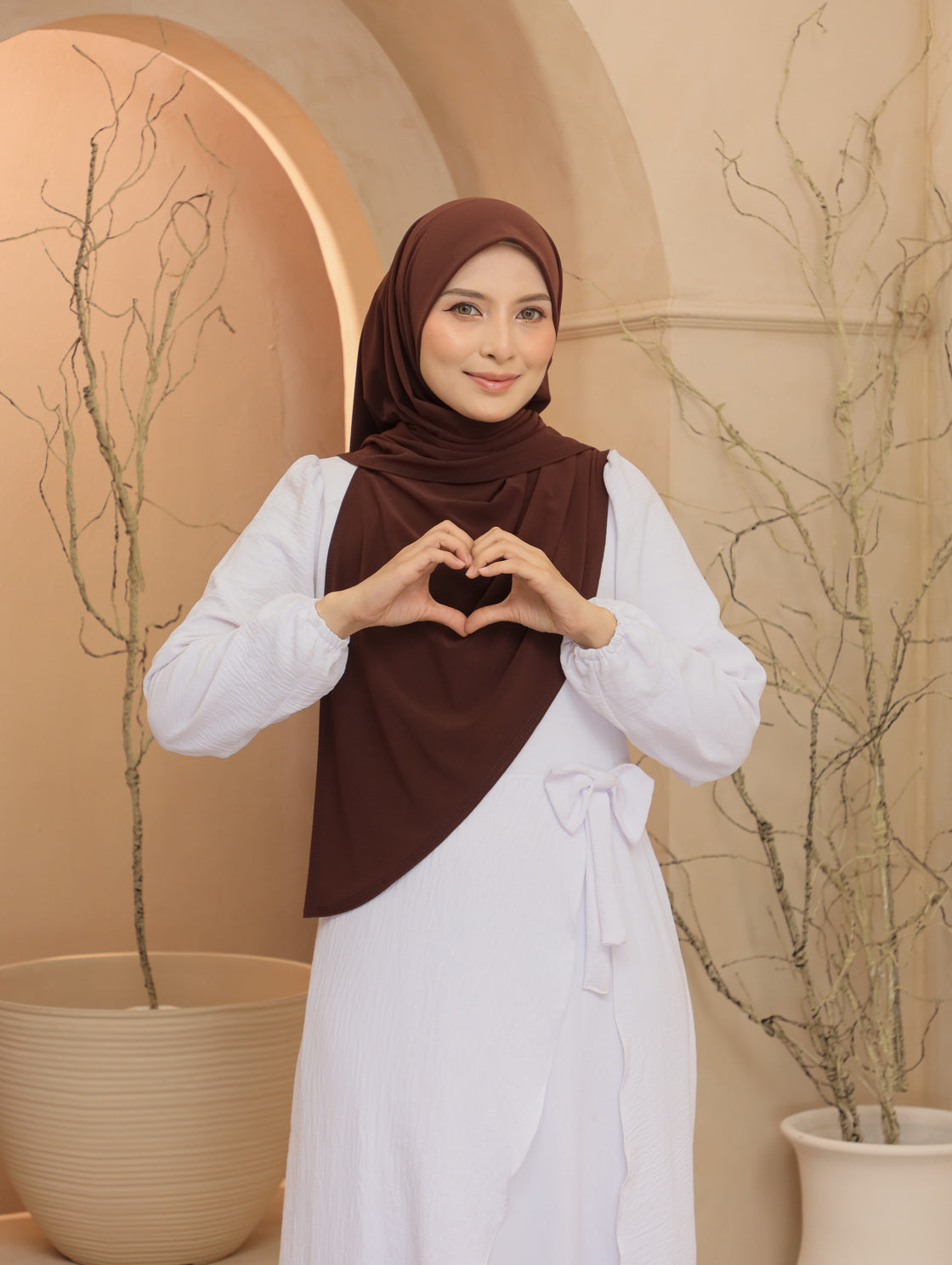 Bawal Lazy Premium Mosscrepe in DarkCoco