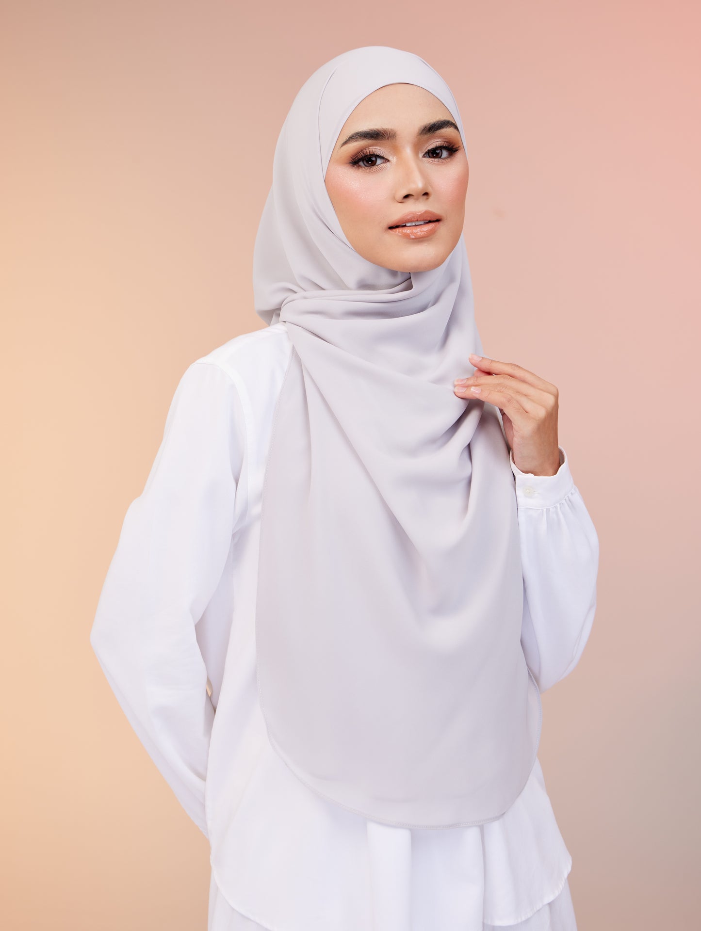 Maya Shawl Chiffon in Cloud