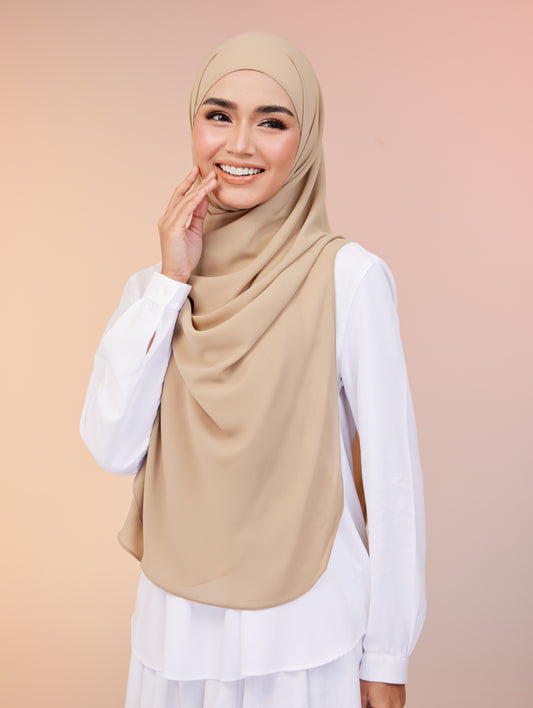Maya Shawl Chiffon in Oat