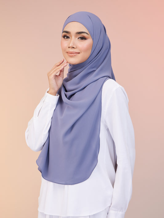 Maya Shawl Chiffon in Powder Blue