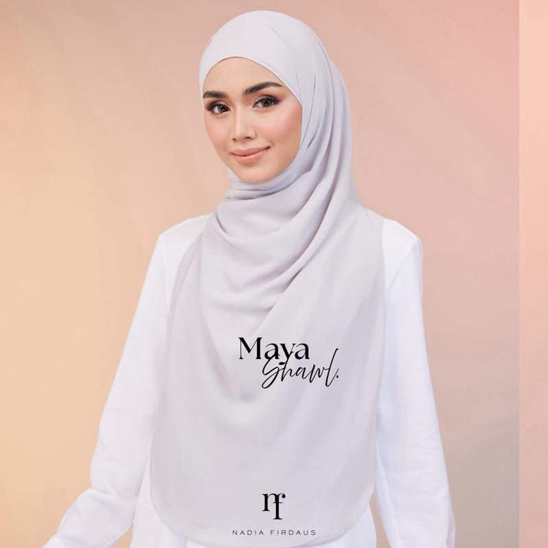 Maya Shawl Chiffon in Cloud