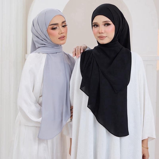 Trishawl Chiffon Luxe 2.0 in Black