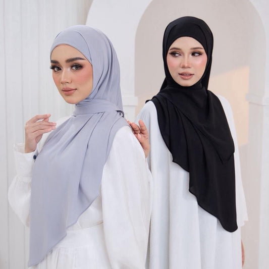 Trishawl Chiffon Luxe 2.0 in SteelBlue