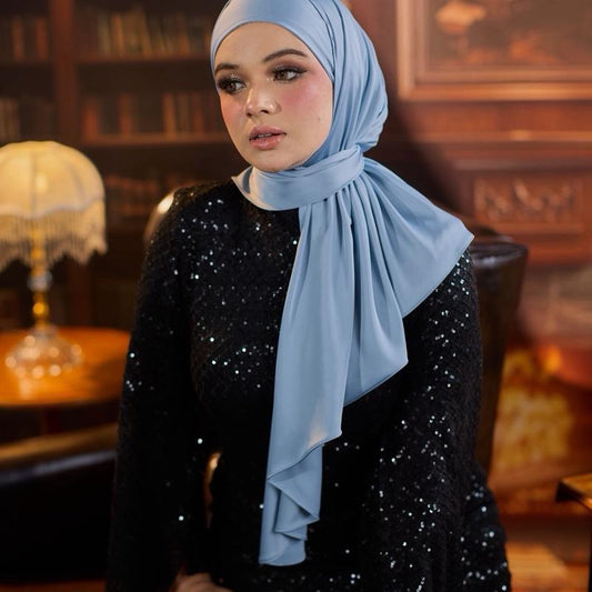 Trishawl Armani Silk in Baby Blue