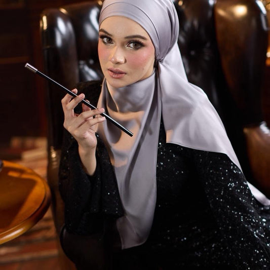 Trishawl Armani Silk in Silver