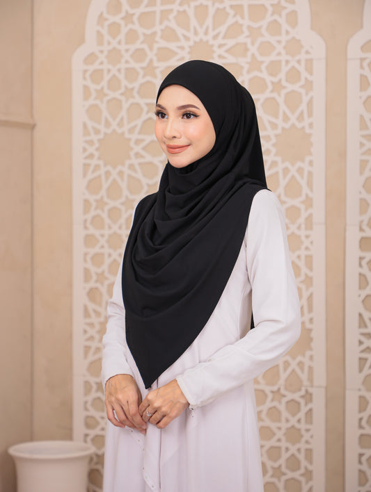 Husna Instant Hijab in Black
