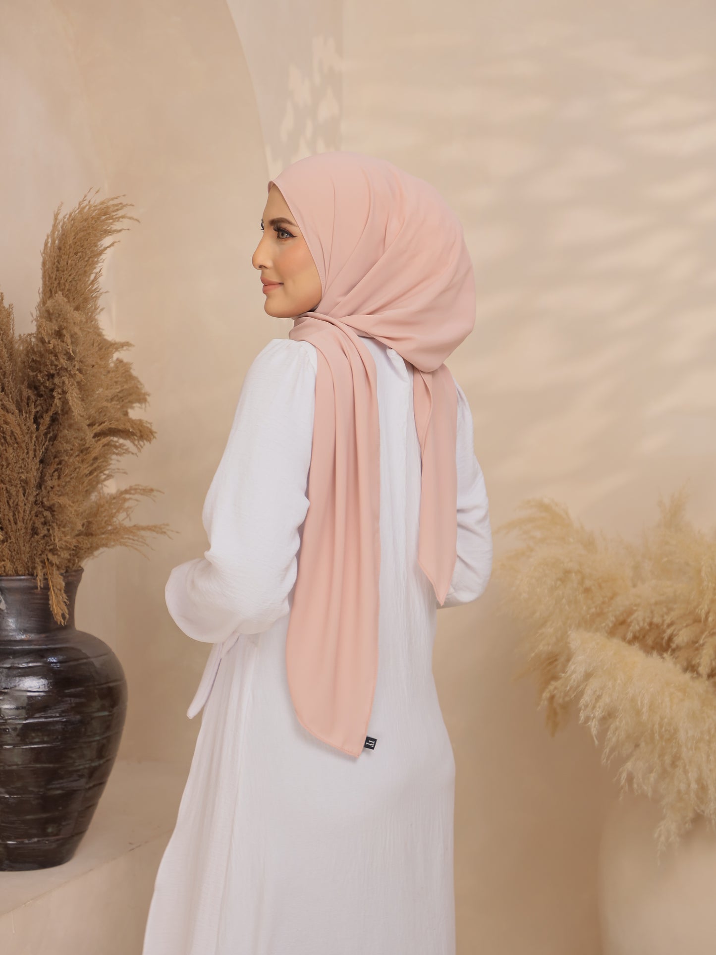 Hoodie Chiffon in Salmon
