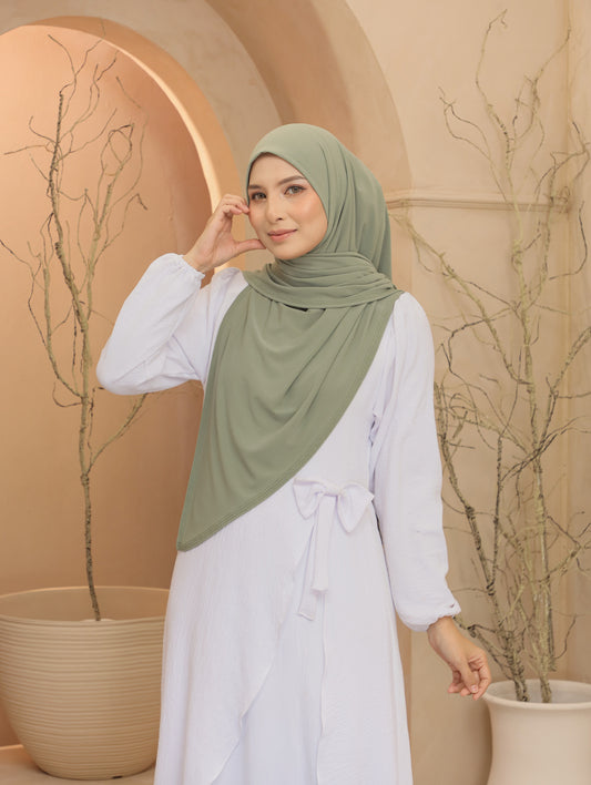 Bawal Lazy Premium Mosscrepe in Pistachio