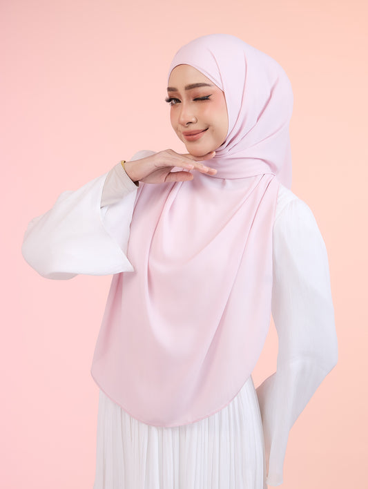 Butterfly Hoodie Shawl in Soft Pink