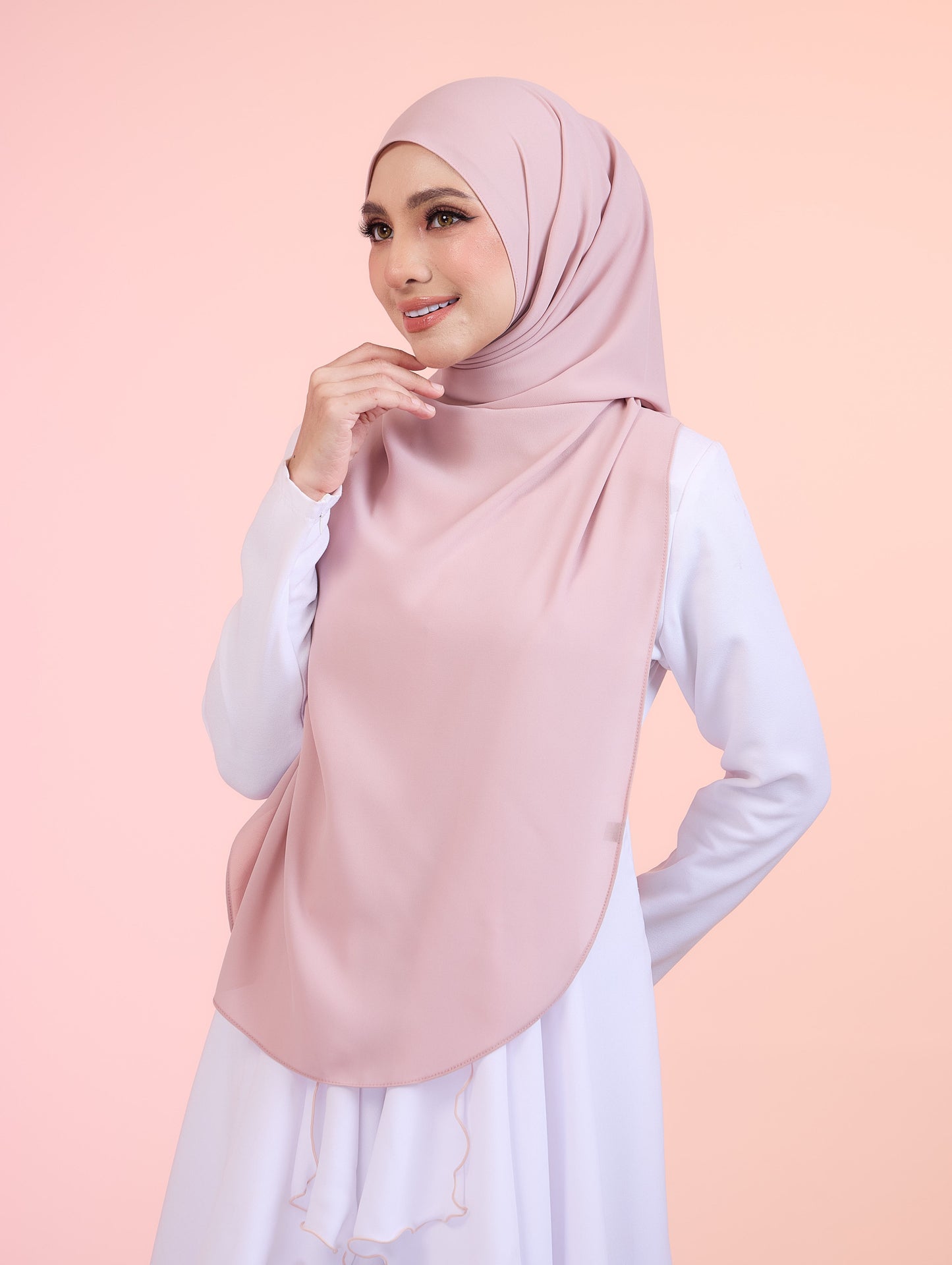 Butterfly Hoodie Shawl in Rose Pink