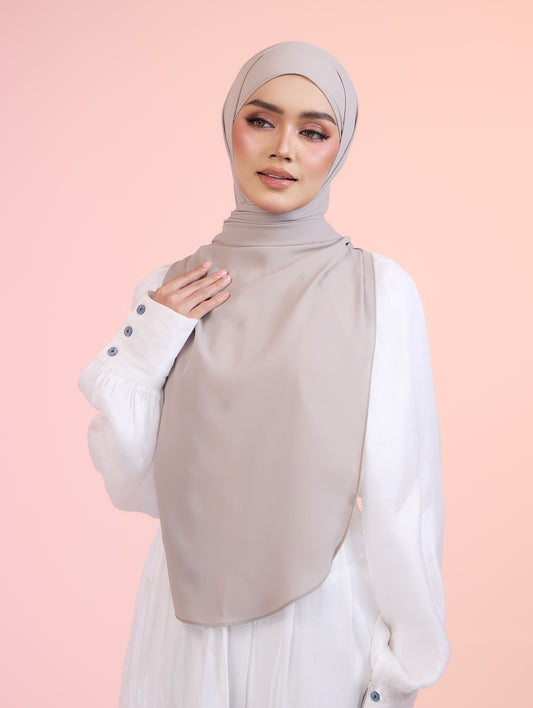 Butterfly Hoodie Shawl in Mushroom