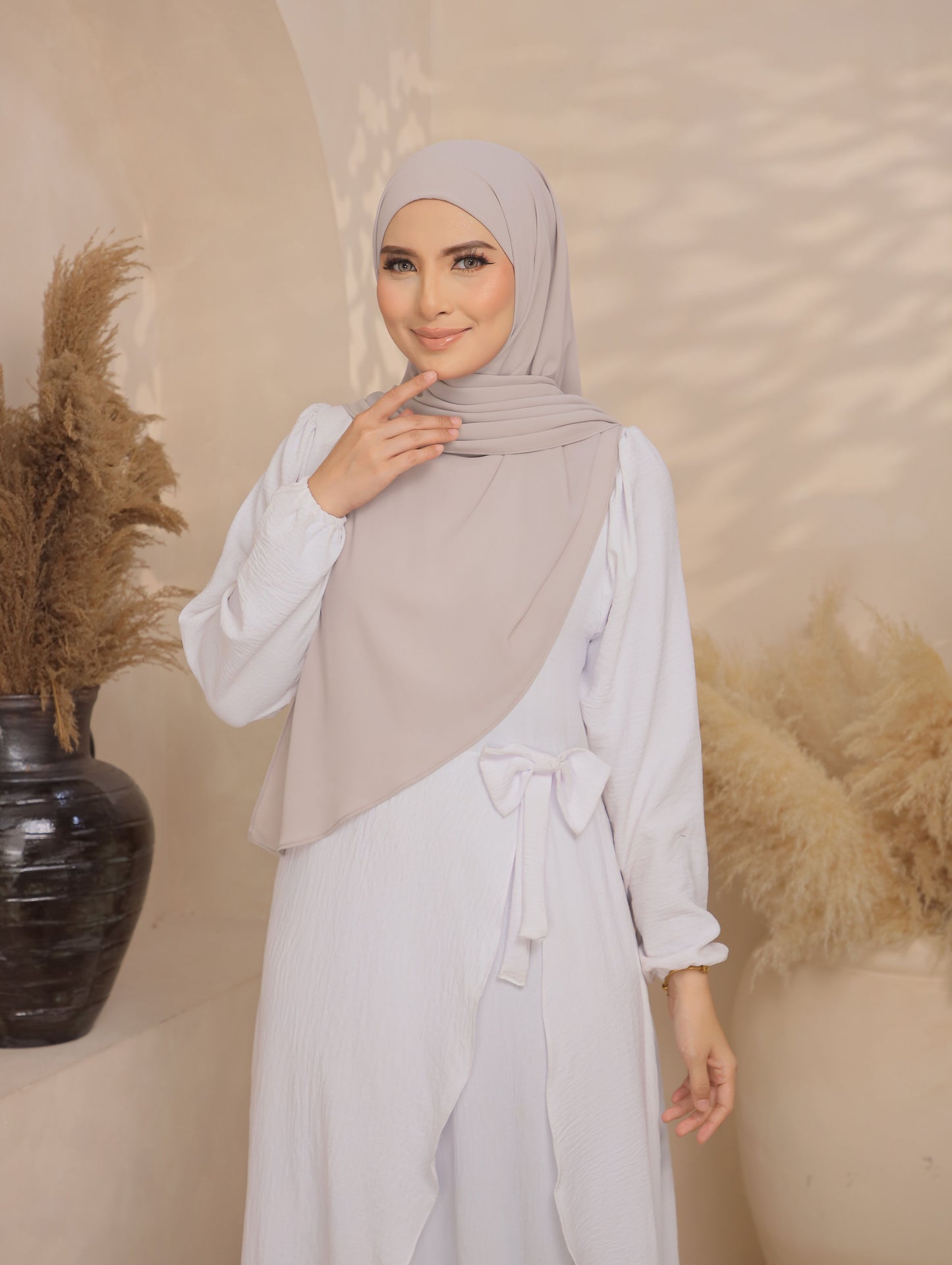 Trishawl Chiffon in Cloud