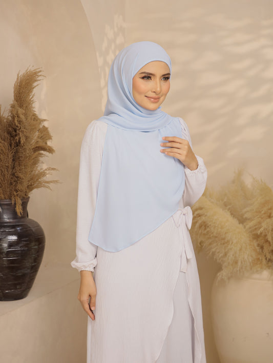 Trishawl Chiffon in SkyBlue