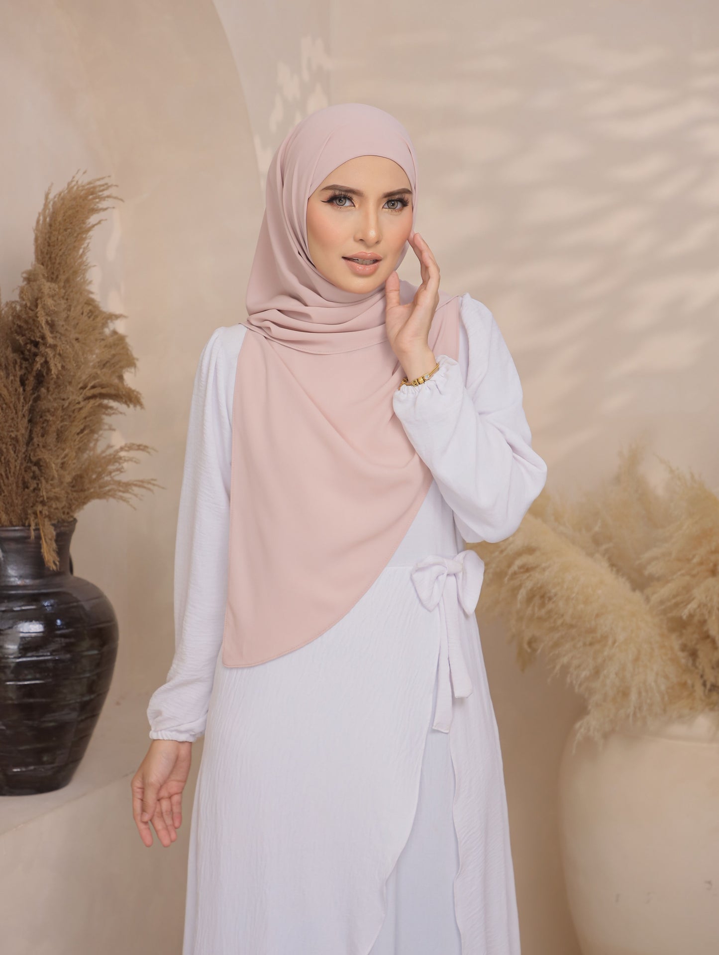 Trishawl Chiffon in RosePink