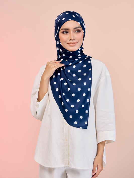 Trishawl Polka Series in Navy