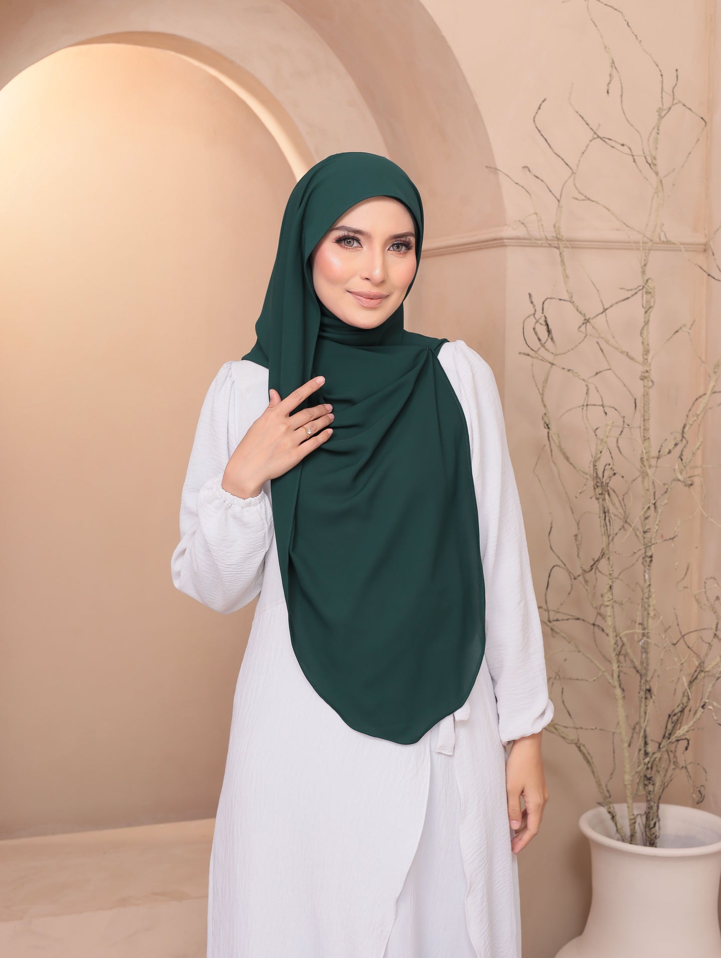 Butterfly Chiffon in Emerald
