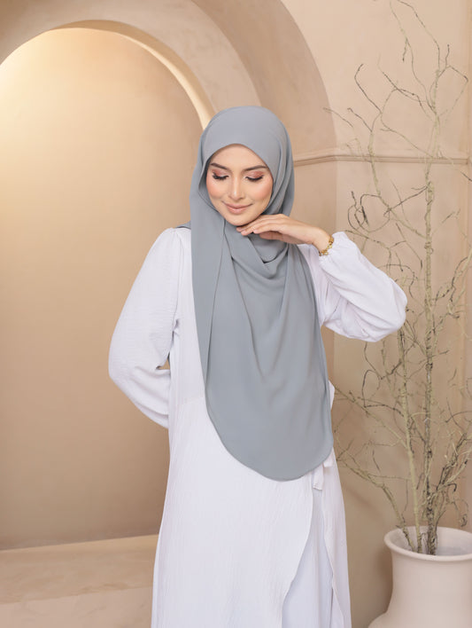 Butterfly Chiffon in Grey