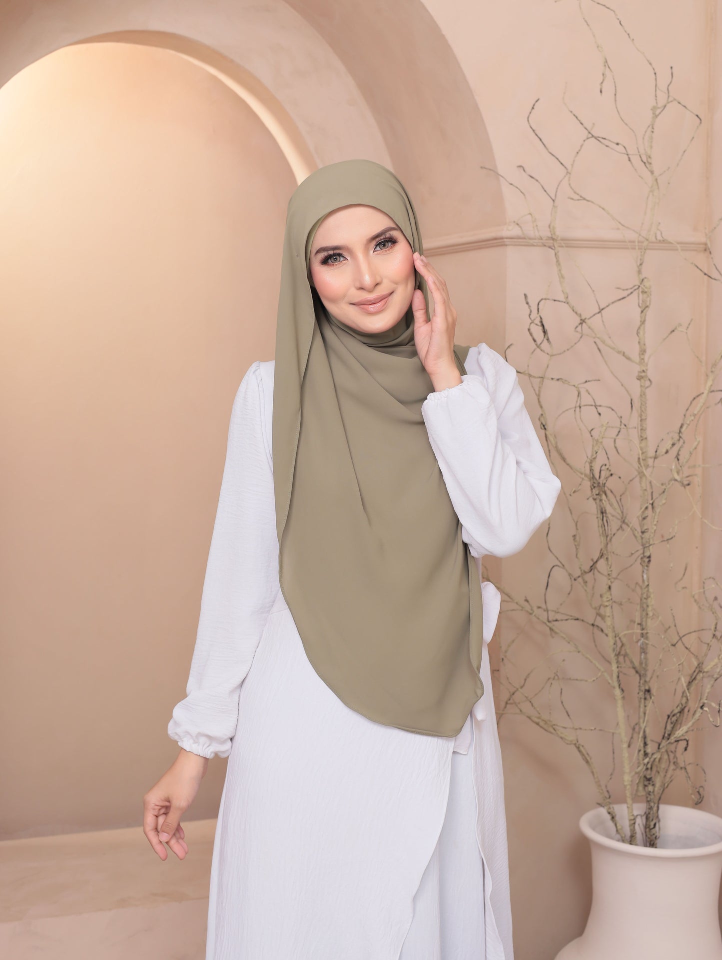 Butterfly Chiffon in Sage
