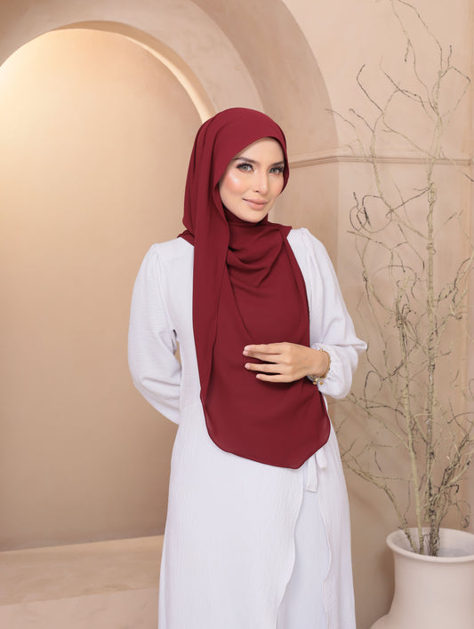 Butterfly Chiffon in Burgundy