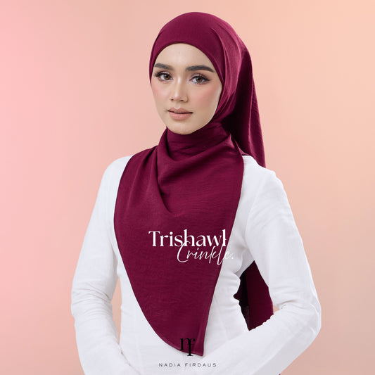 Trishawl Crinkle 2.0 in Burgundy