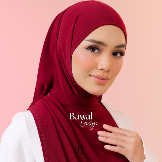 Bawal Lazy Lycra Jersey in Maroon