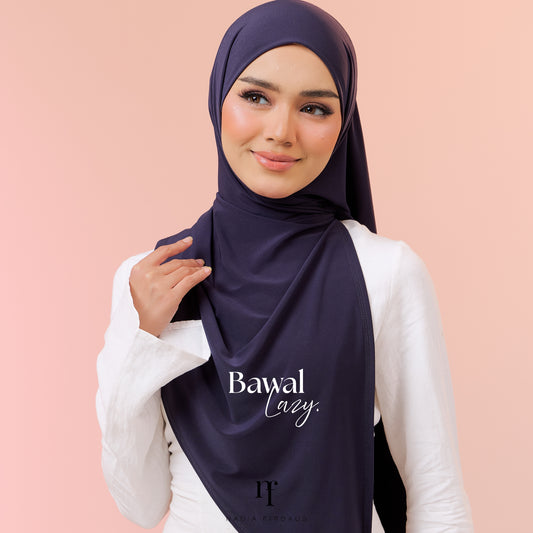 Bawal Lazy Lycra Jersey in Denim Blue