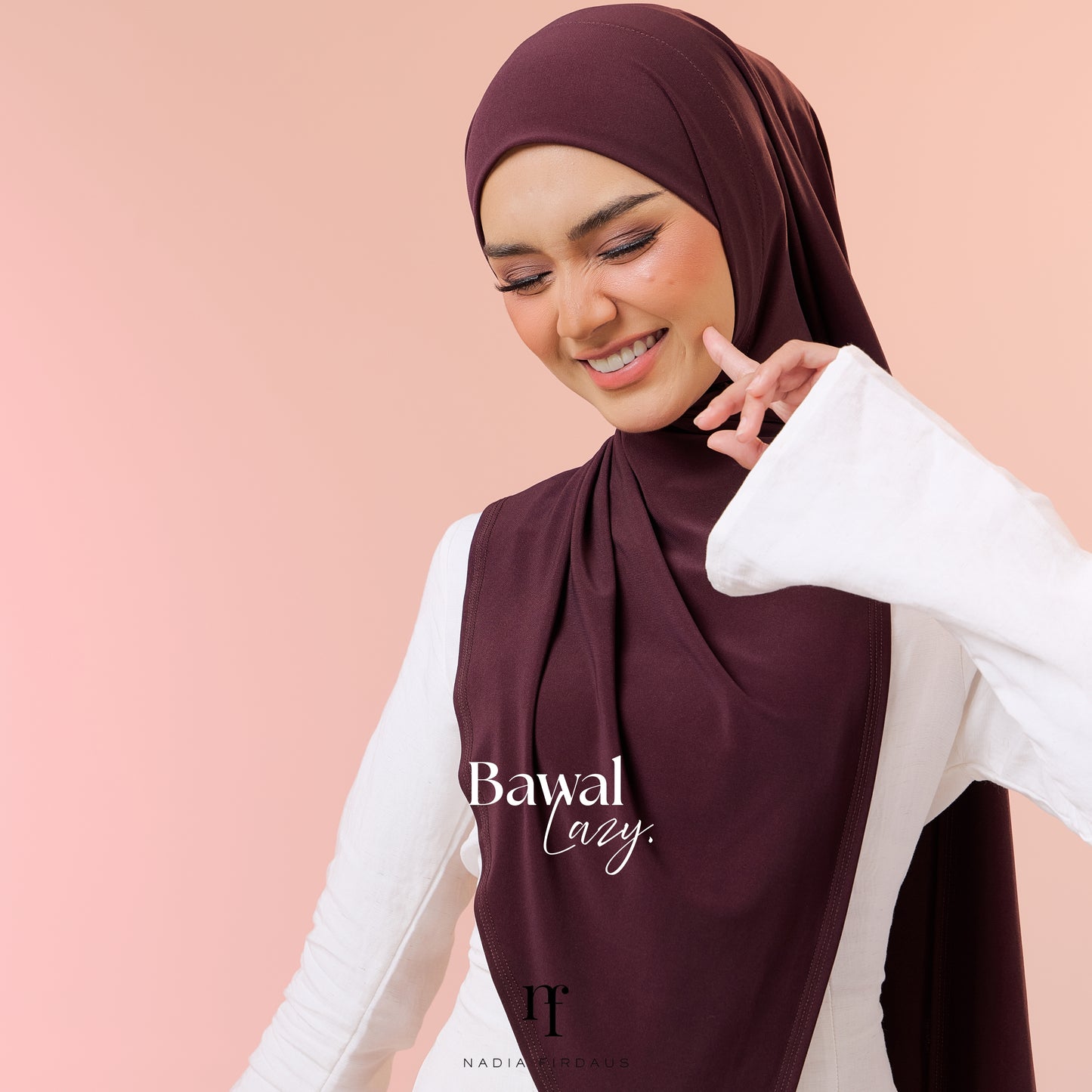 Bawal Lazy Lycra Jersey in Mahogany Brown