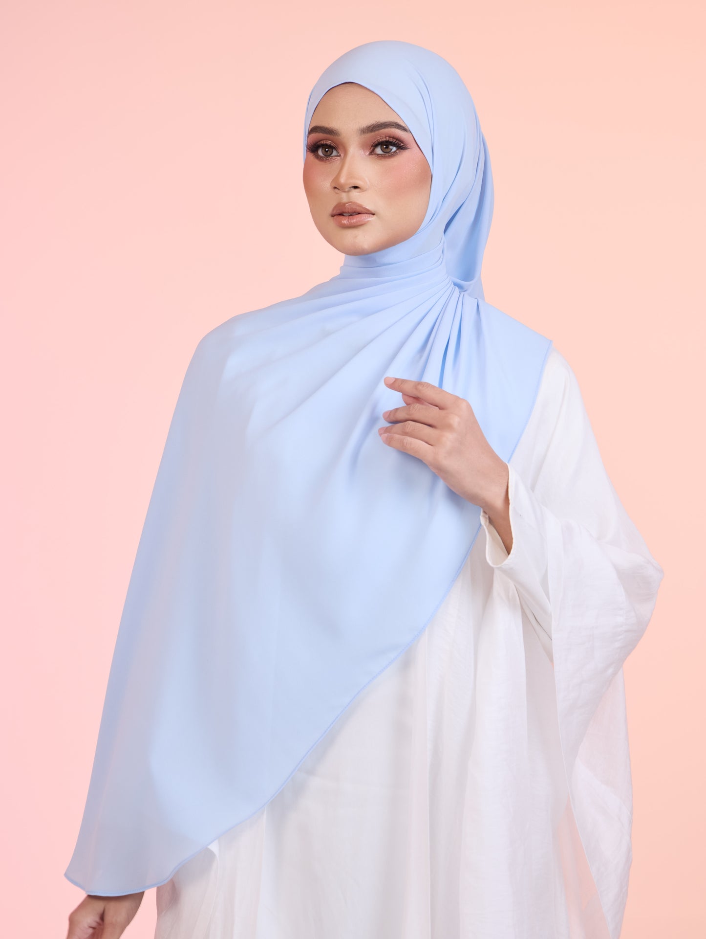 LUNARA Shawl in Sky Blue