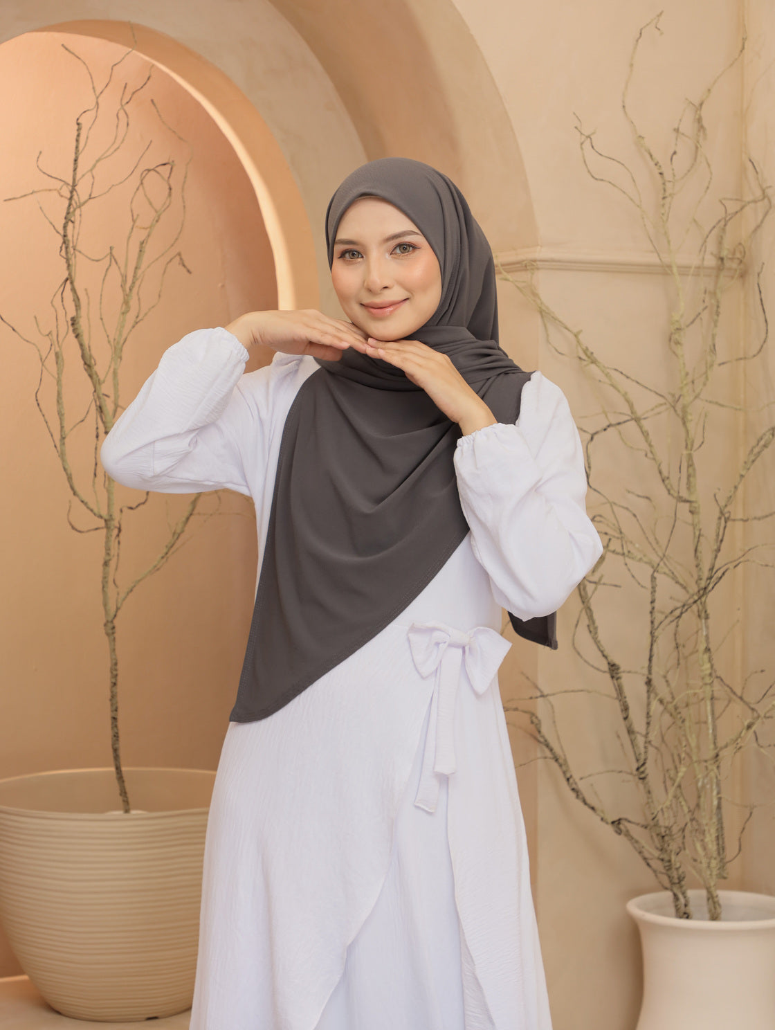 Bawal Lazy Premium Mosscrepe in StormGrey