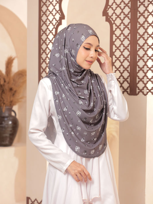 Zoya Labuh Bunga Series in DarkGrey