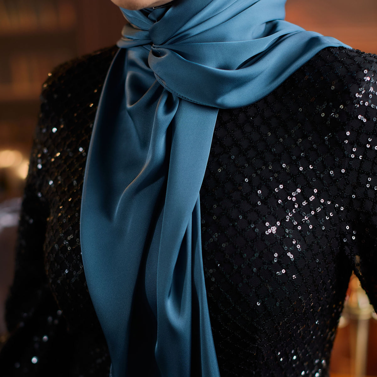 Trishawl Armani Silk in Aqua