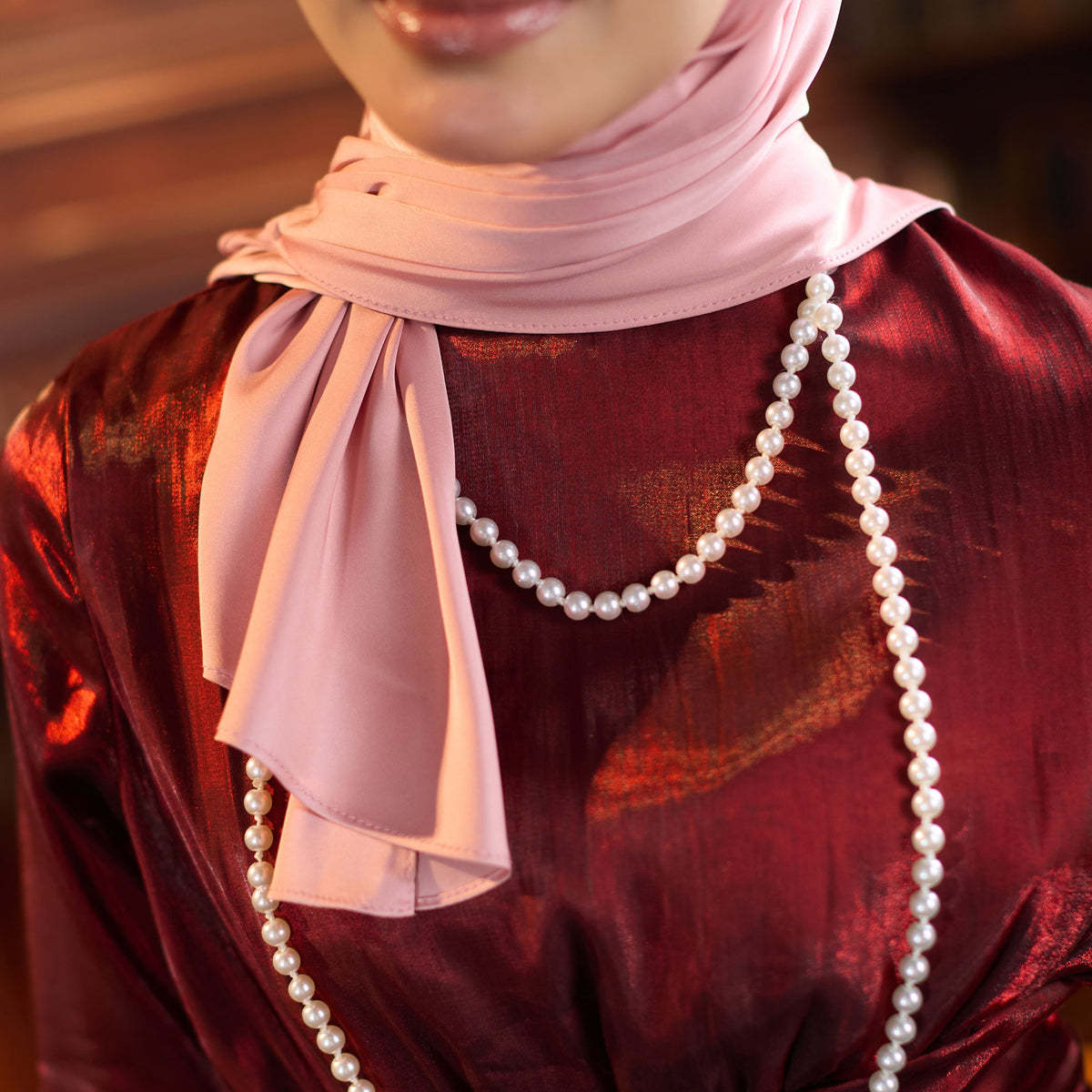 Trishawl Armani Silk in RosePink