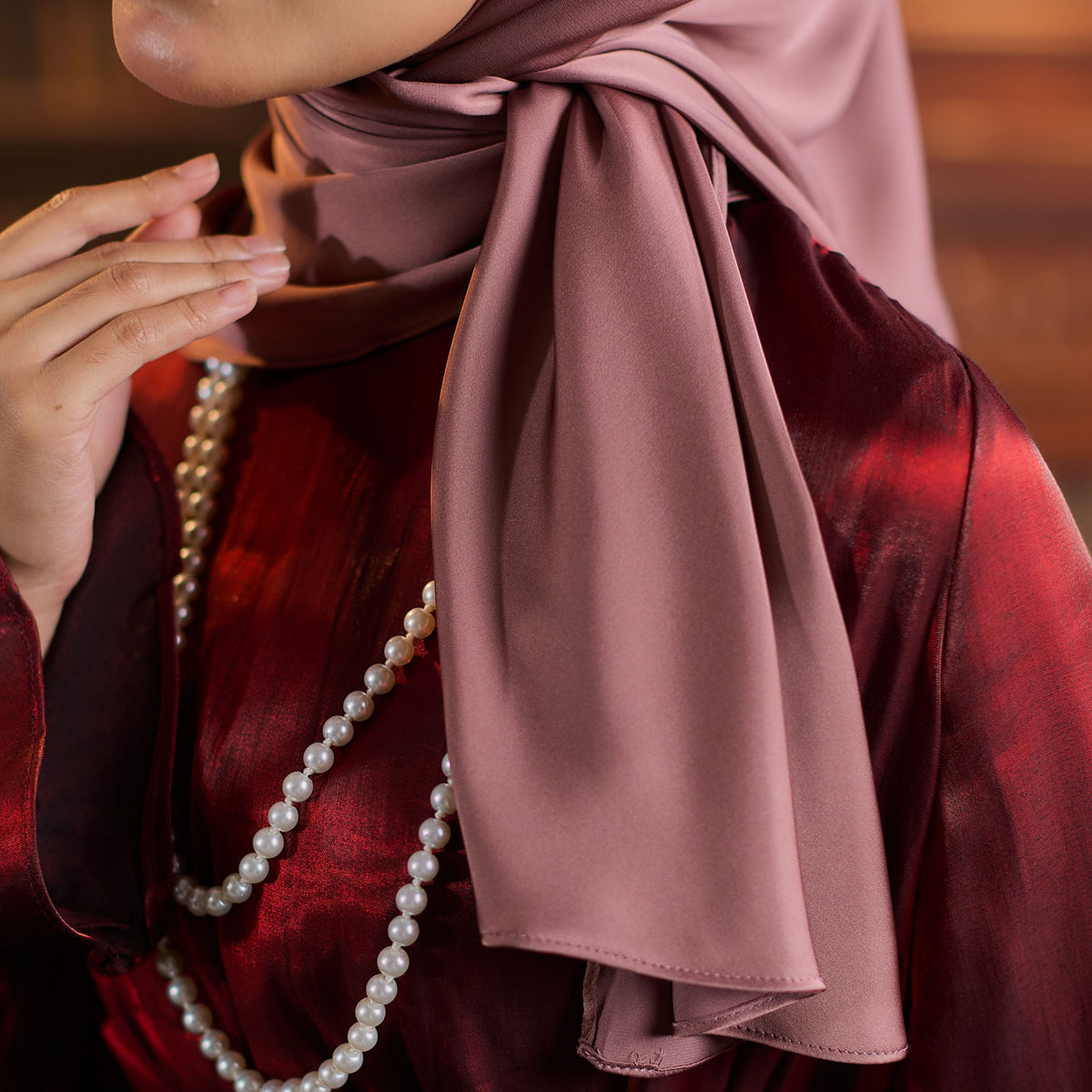 Trishawl Armani Silk in Rose Quartz